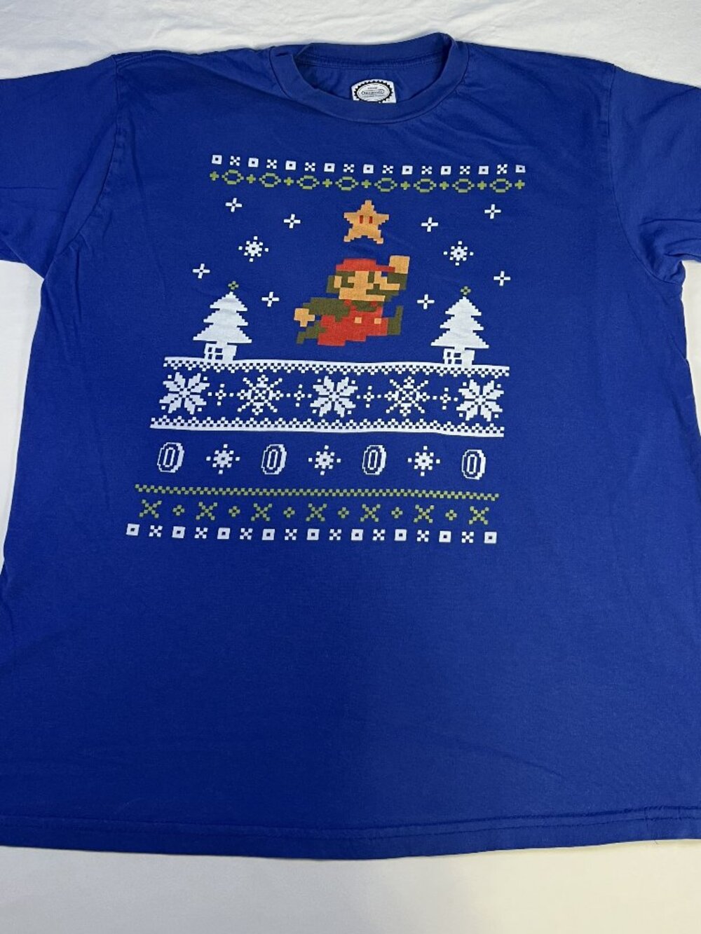 Mario’s Christmas Blue Women’s Size Large